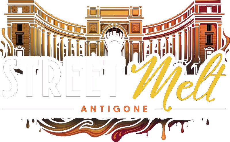 Logo Street Melt Antigone avec arche du quartier Antigone